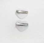 Heart-Shaped Hair Clip in Aqua Blue