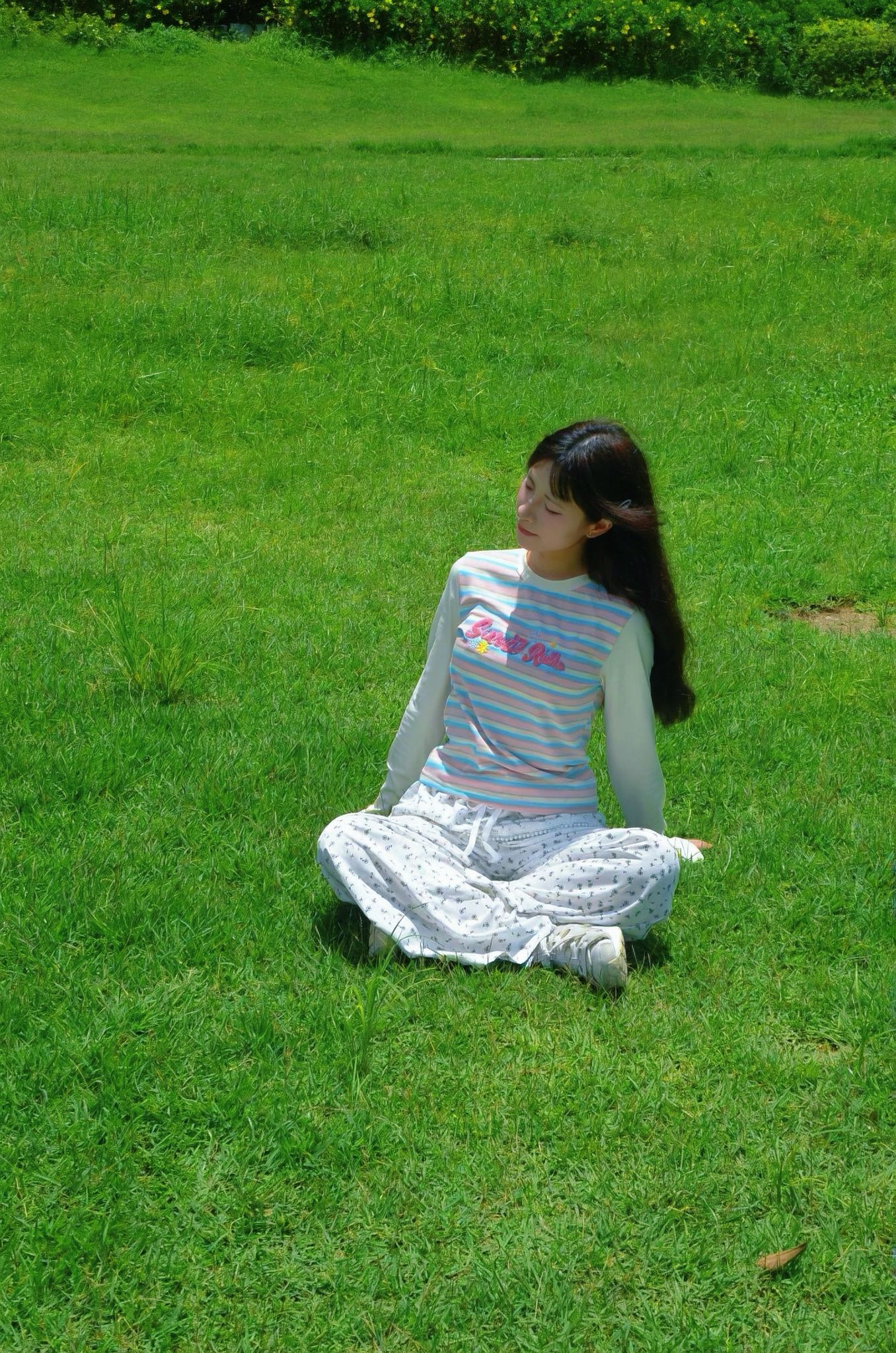 Striped Top with Textured Patterns