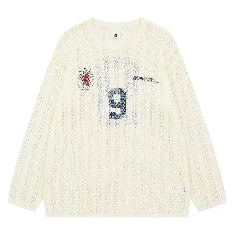 White jersey knit top