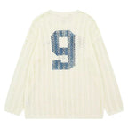 White jersey knit top