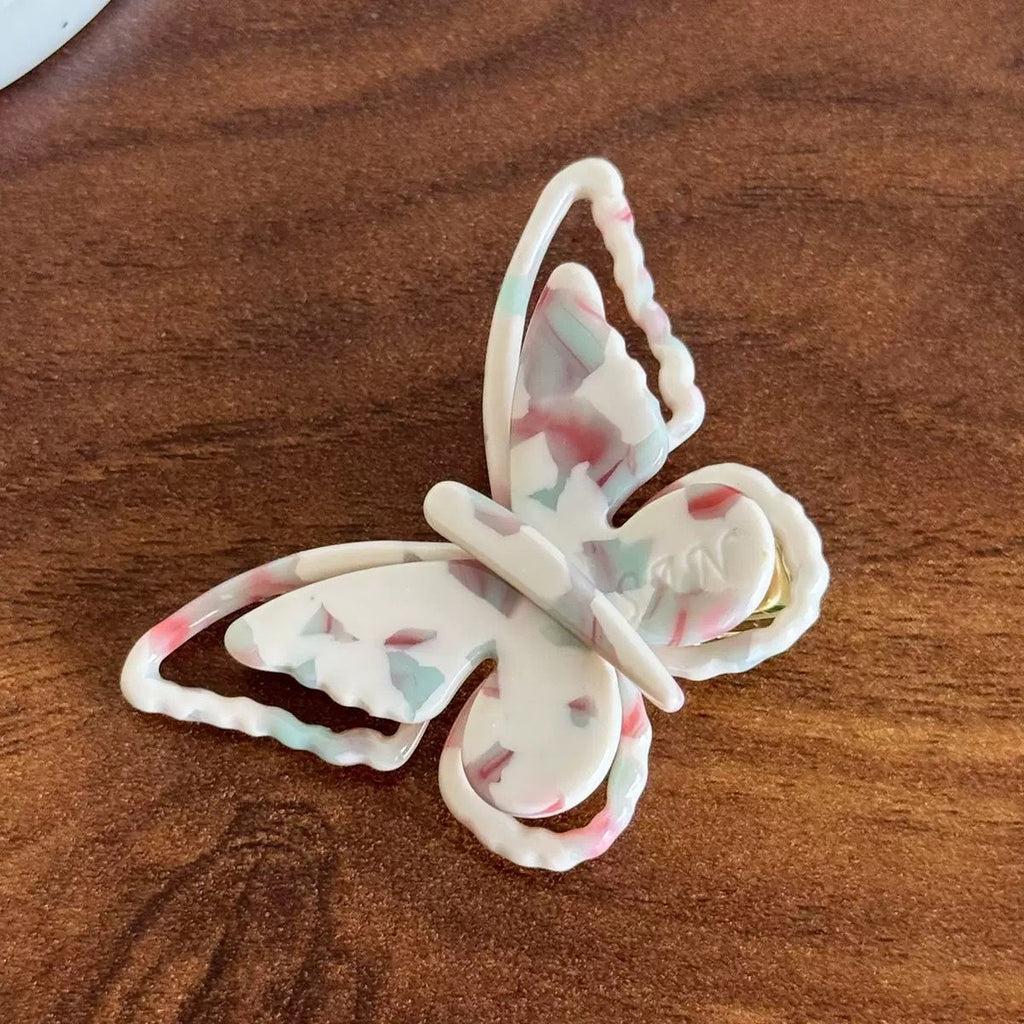 Butterfly shape hair clip